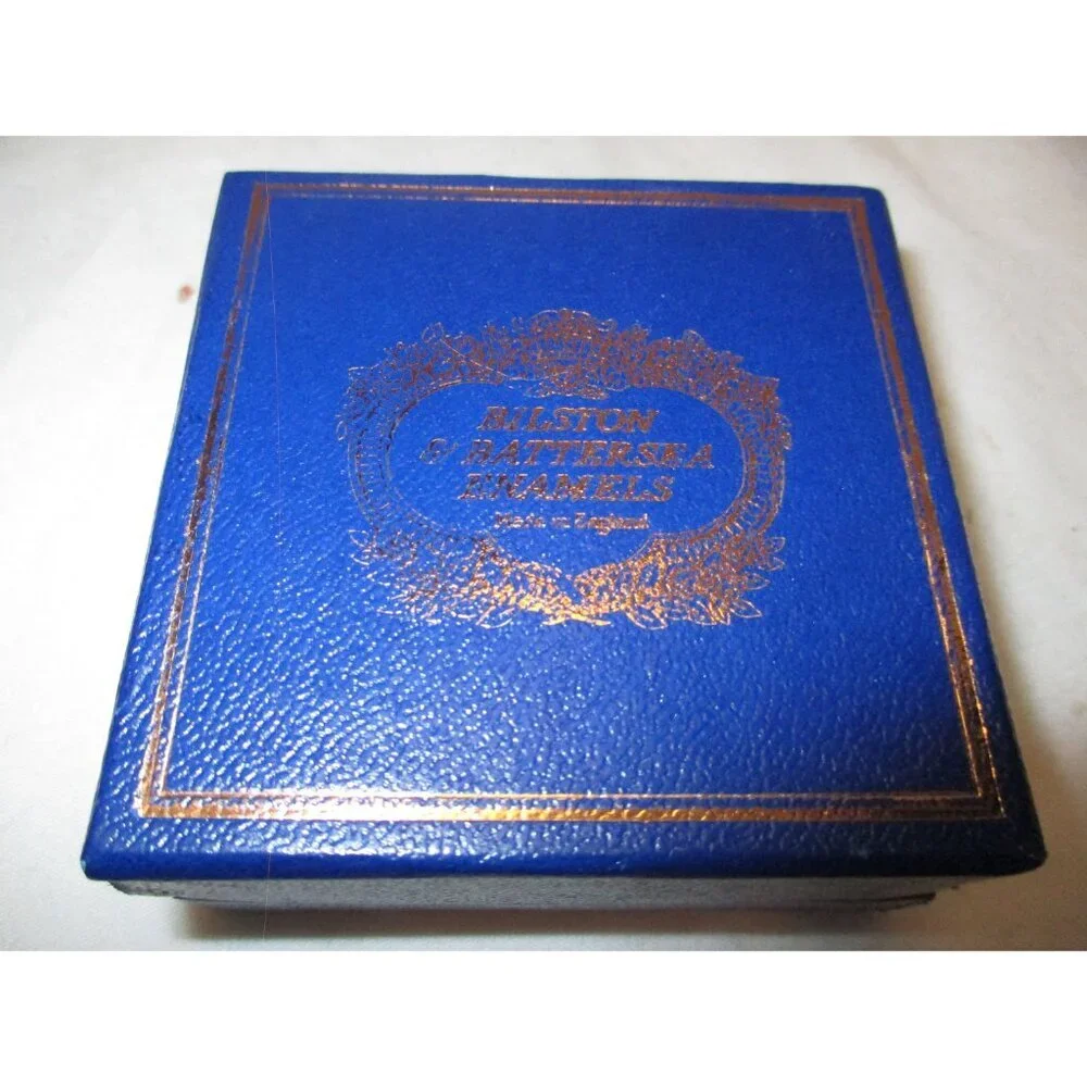 Enamel Box, Halcyon Days, Christmas 2002, Snuff Pill‎ Jewelry Trinket England
